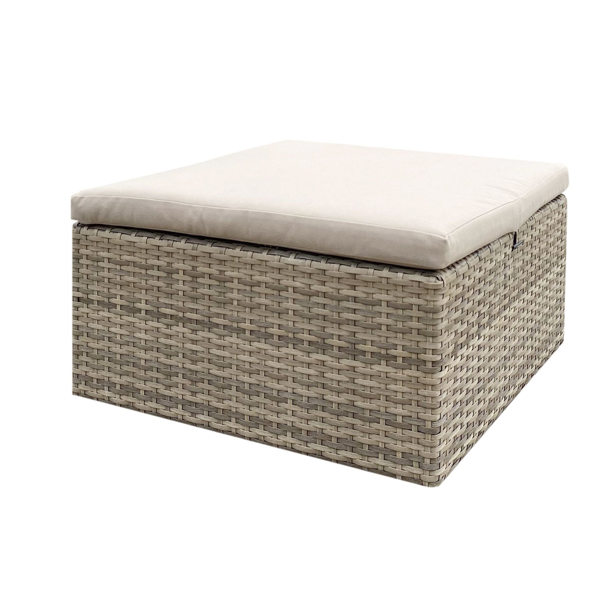 Soron Brown Rattan effect 3 Seater Coffee set