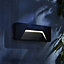 Soryx Fixed Matt Anthracite Mains-powered LED Outdoor brick light 280lm (Dia)21cm