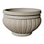 Southern patio Bantry Beige Stone effect Terracotta Lined Round Plant pot (Dia)41cm