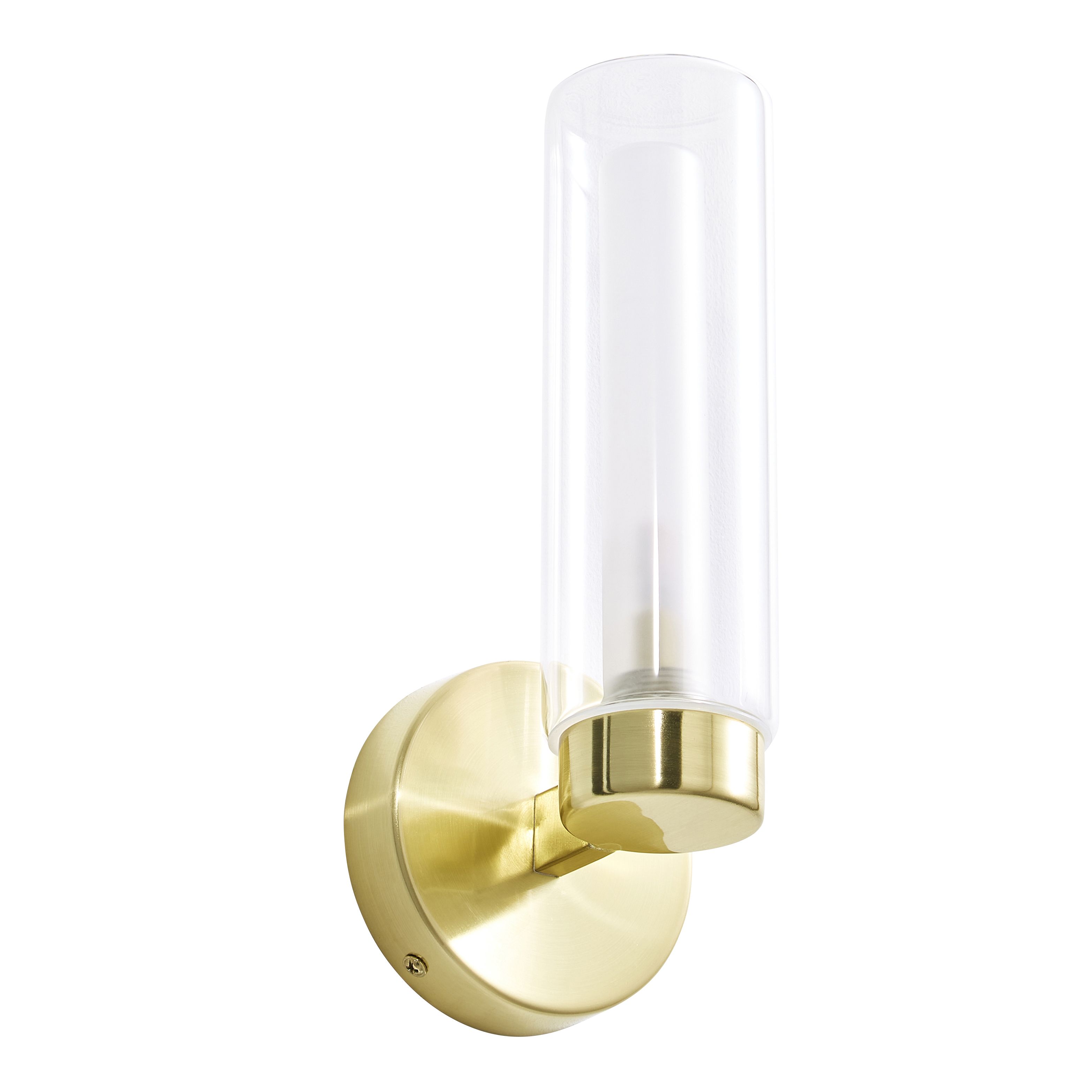 Spa Holts Satin Brass Wired Wall light