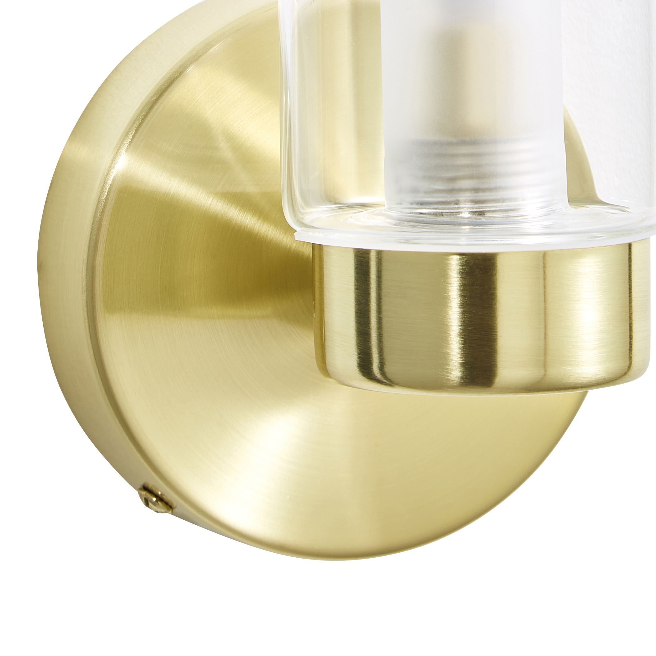 Spa Holts Satin Brass Wired Wall light