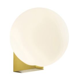 Spa Peel Satin Brass Wired LED Wall light