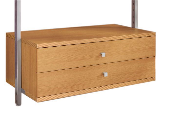 Spacepro Aura Oak effect Large Drawer kit (H)350mm (W)900mm (D)500mm