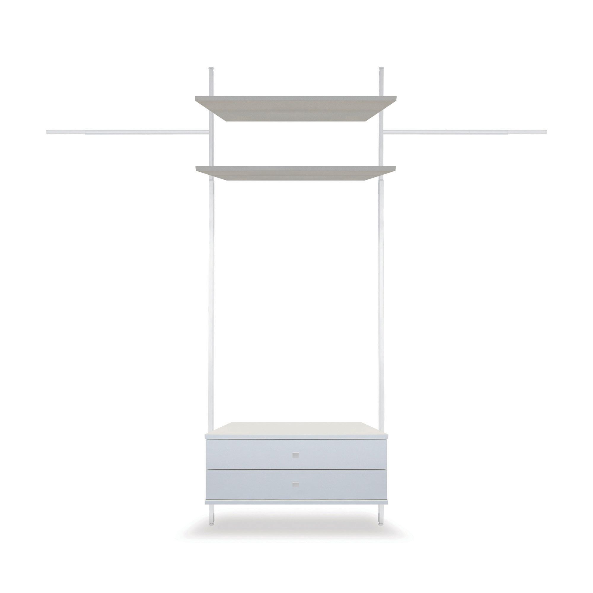 Spacepro Aura Satin white Storage solution (H)2700mm (L)3550mm (D)500mm