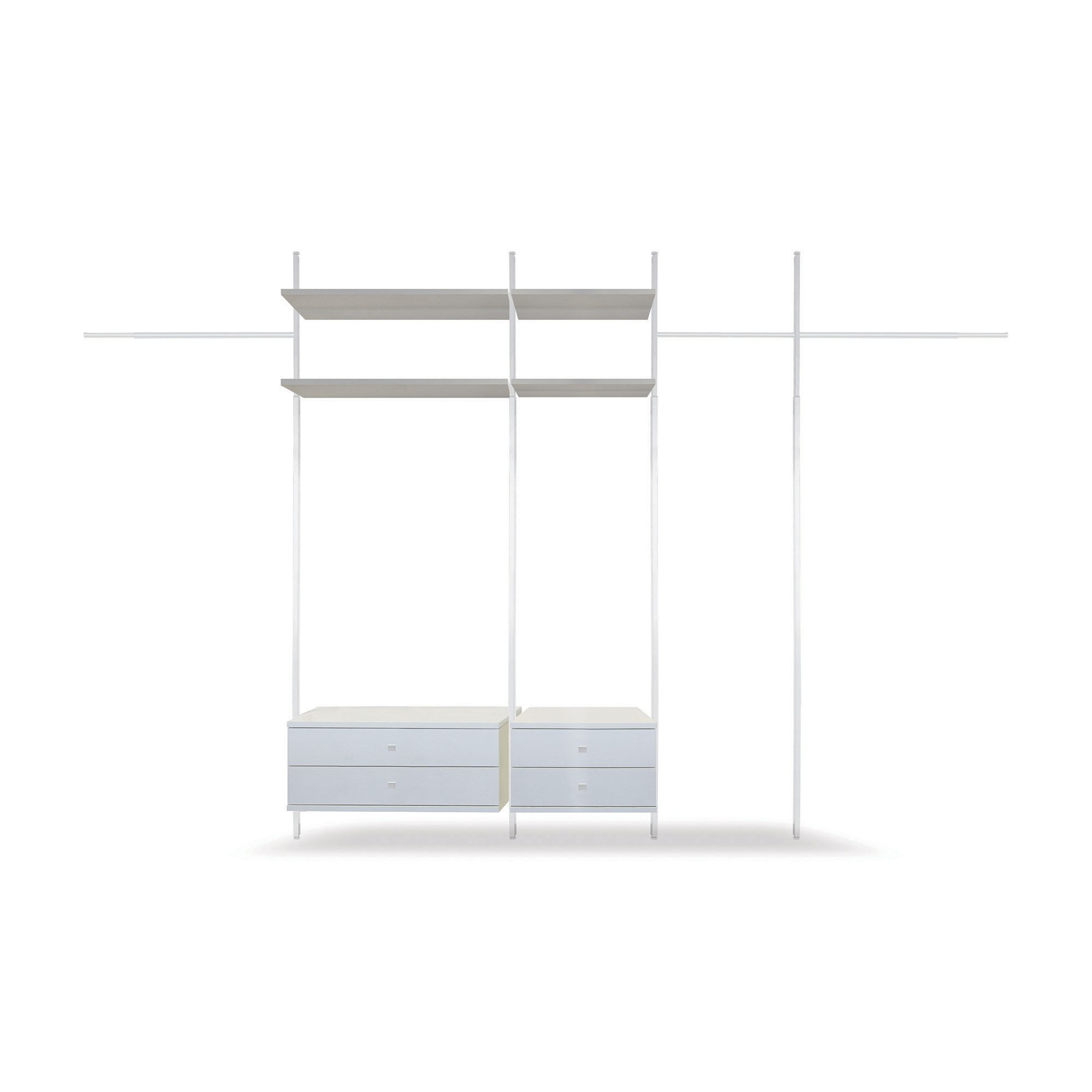 Spacepro Aura Satin white Storage solution (H)2700mm (L)4700mm (D)500mm