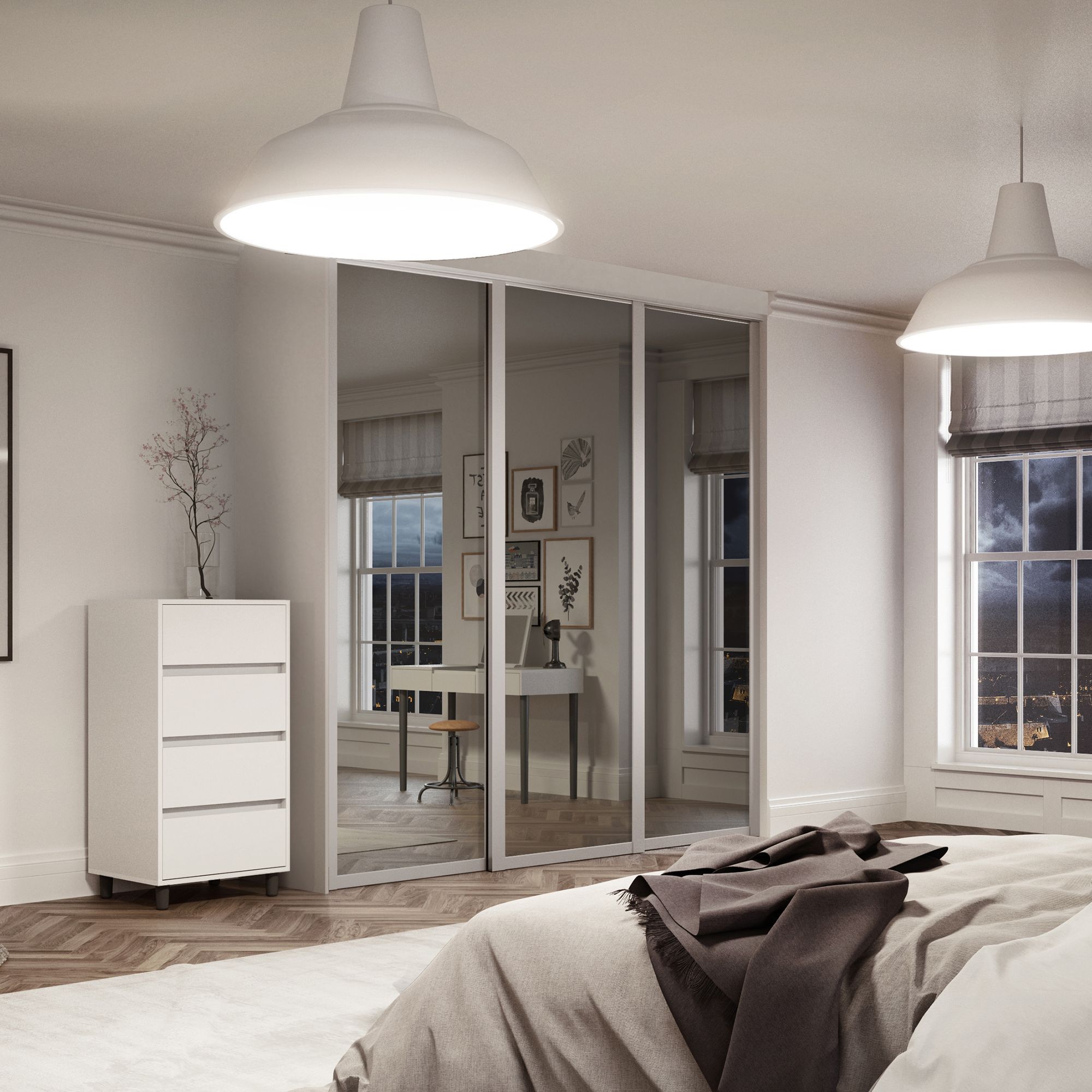Spacepro Cashmere effect End panel (L)2800mm (W)620mm