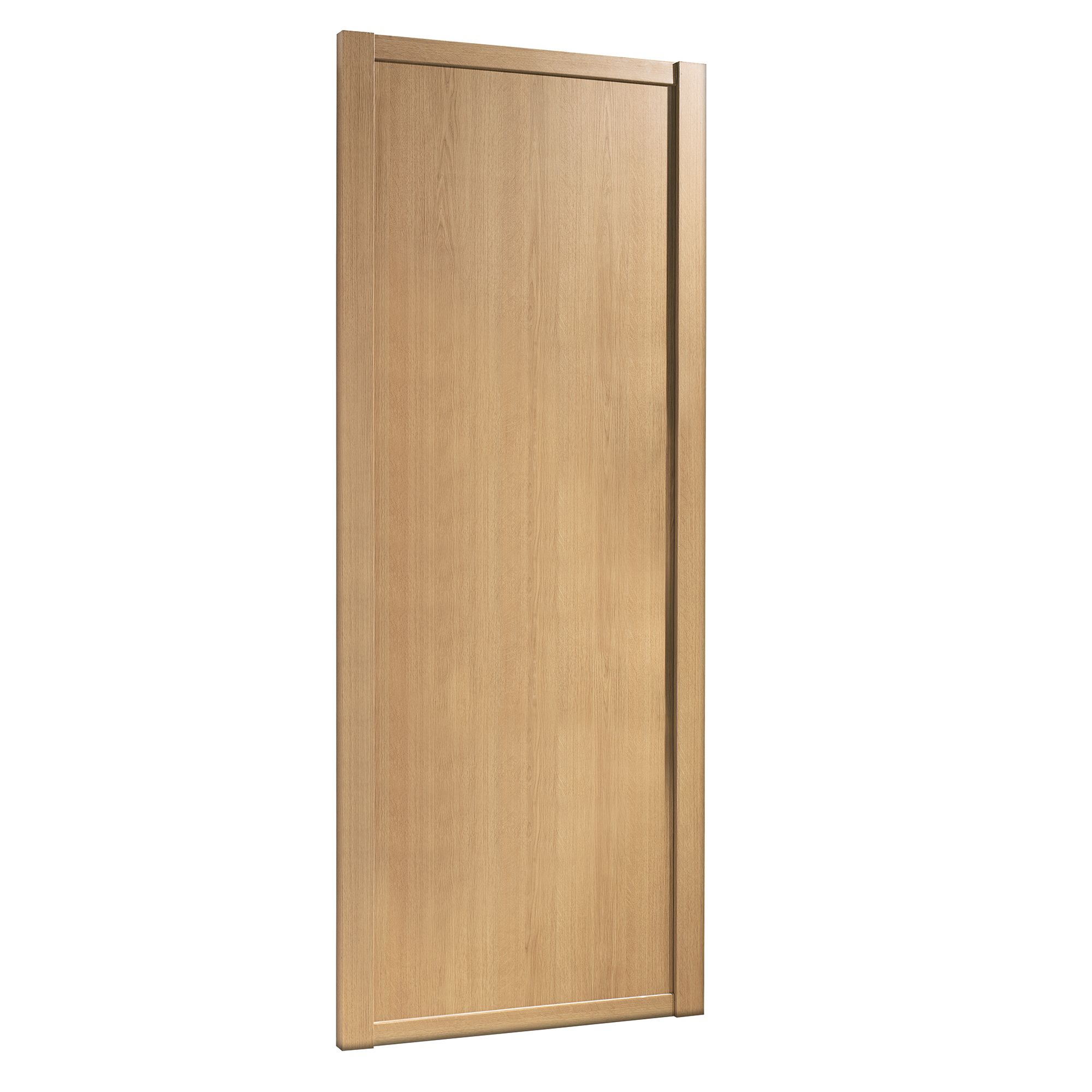 Spacepro Classic Shaker Oak effect Sliding wardrobe door (H) 2220mm x (W) 610mm