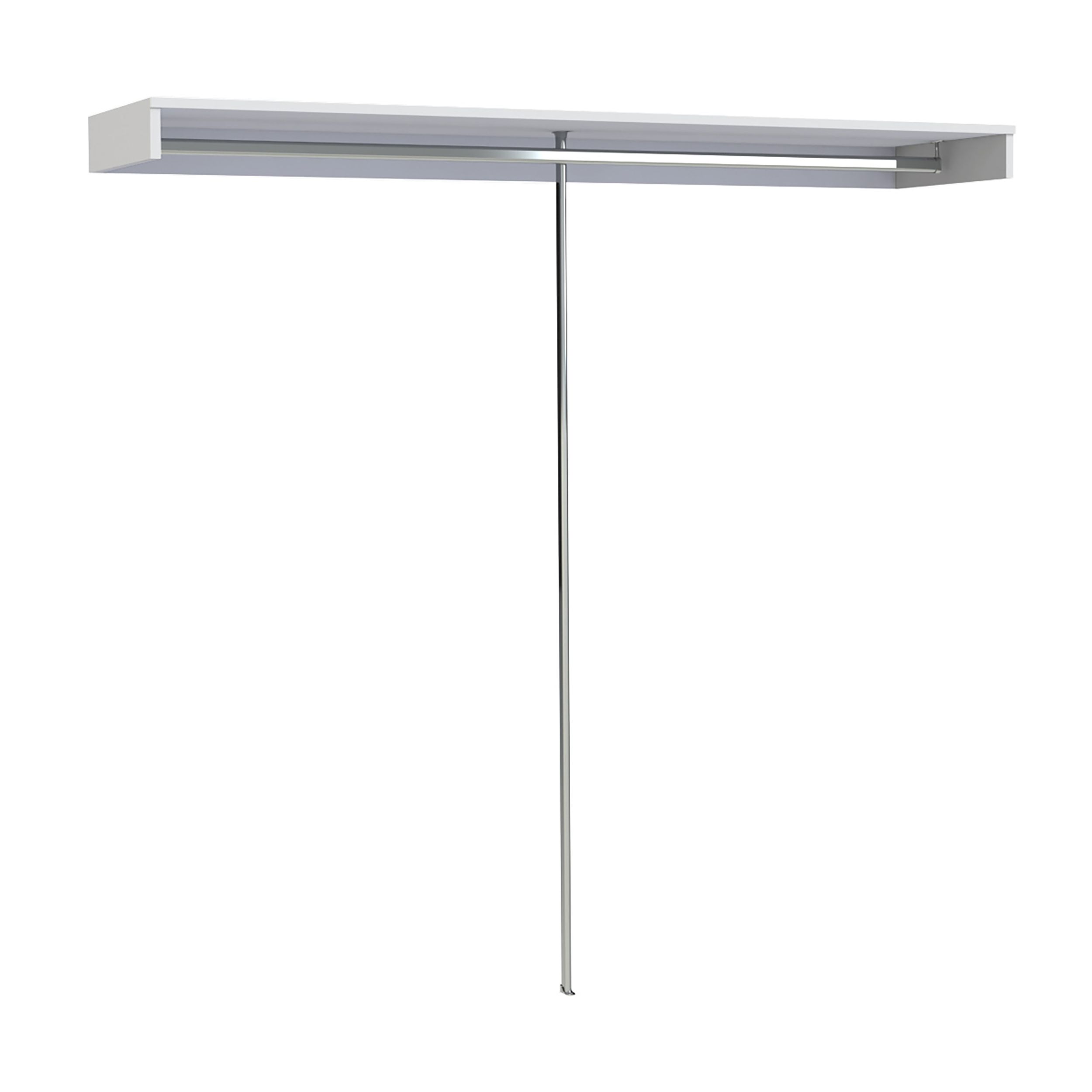 Spacepro Dove grey Wardrobe Bedroom Shelf & Hanging Rail Storage kit (H)2800mm (L)2400mm (D)500mm