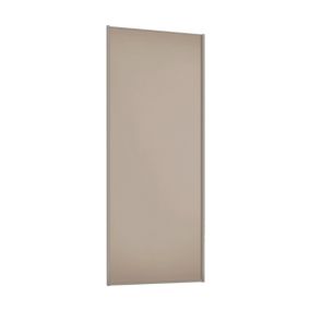 Spacepro Full length Matt Classic Pebble frame Single panel Sliding wardrobe door, (H)2220mm (W) 610mm
