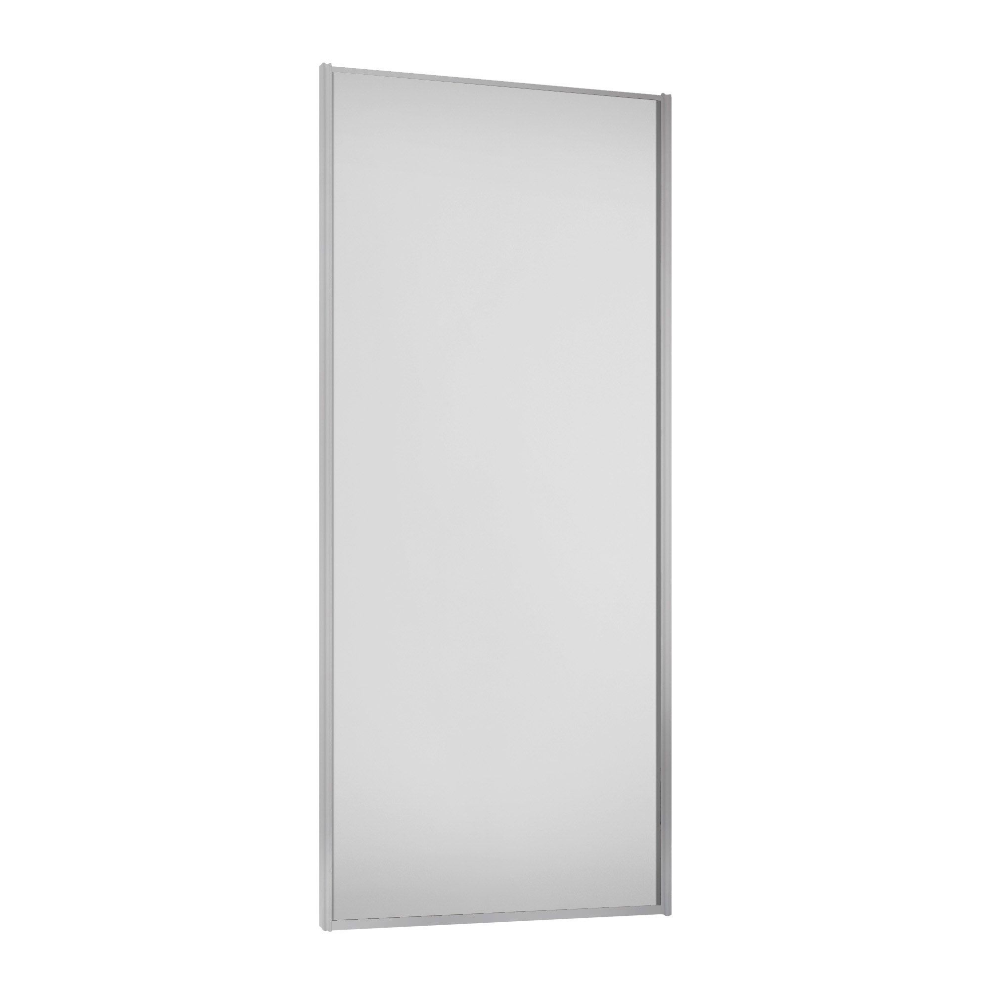 Spacepro Full length Matt Classic Silver frame Single panel Sliding wardrobe door, (H)2220mm (W) 610mm