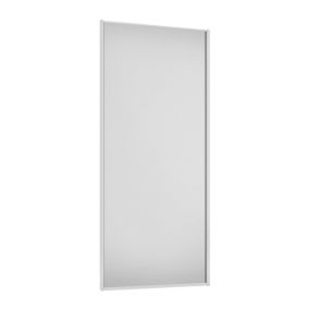 Spacepro Full length Matt Classic White frame Single panel Sliding wardrobe door, (H)2220mm (W) 914mm