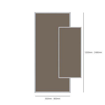 Spacepro Made to measure Mirrored Sliding wardrobe door x (W) 900mm