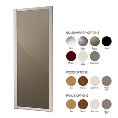 Spacepro Made to measure Sliding wardrobe door x (W) 900mm