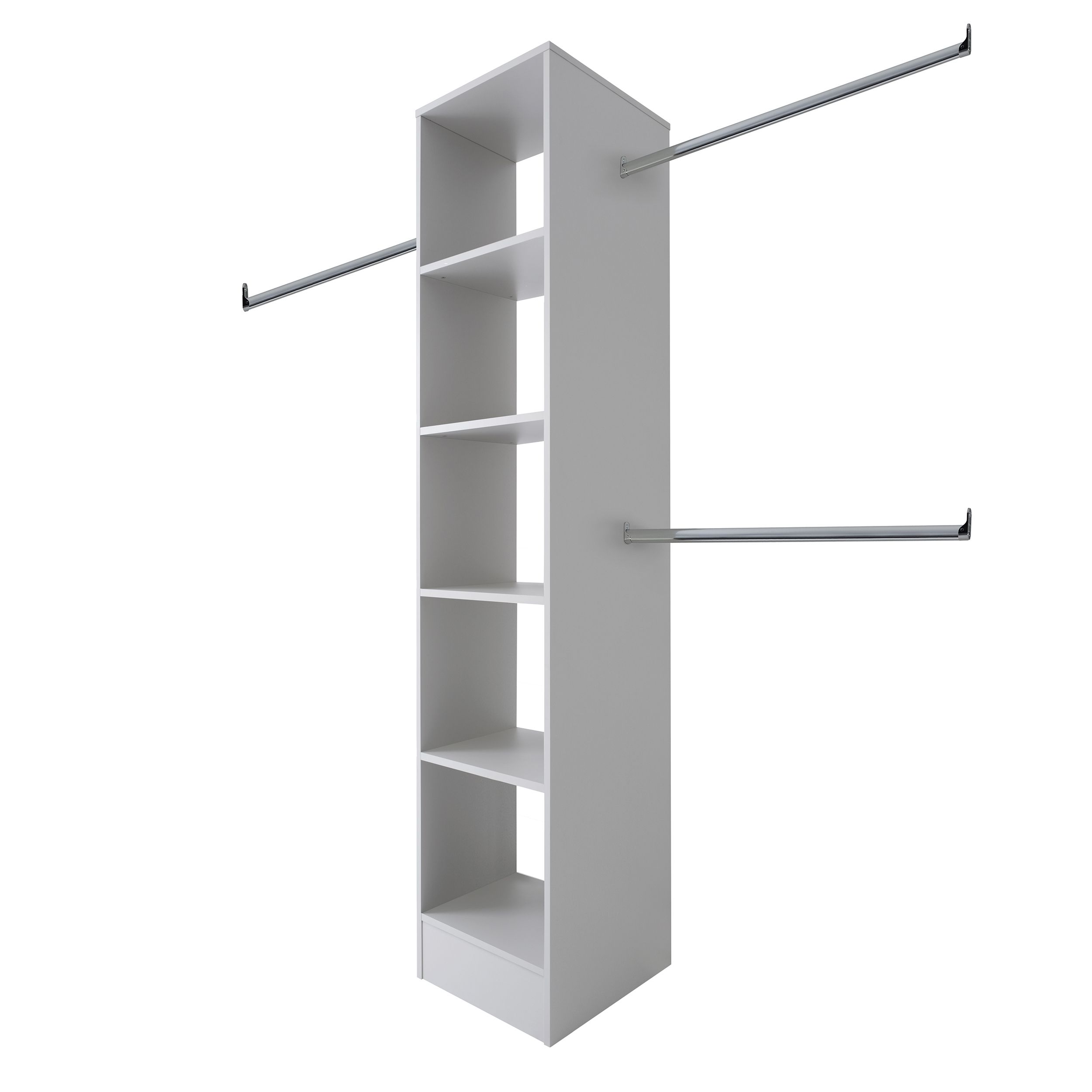Spacepro Modular Dove grey Wardrobe cabinet (H)2100mm (W)450mm (D)500mm