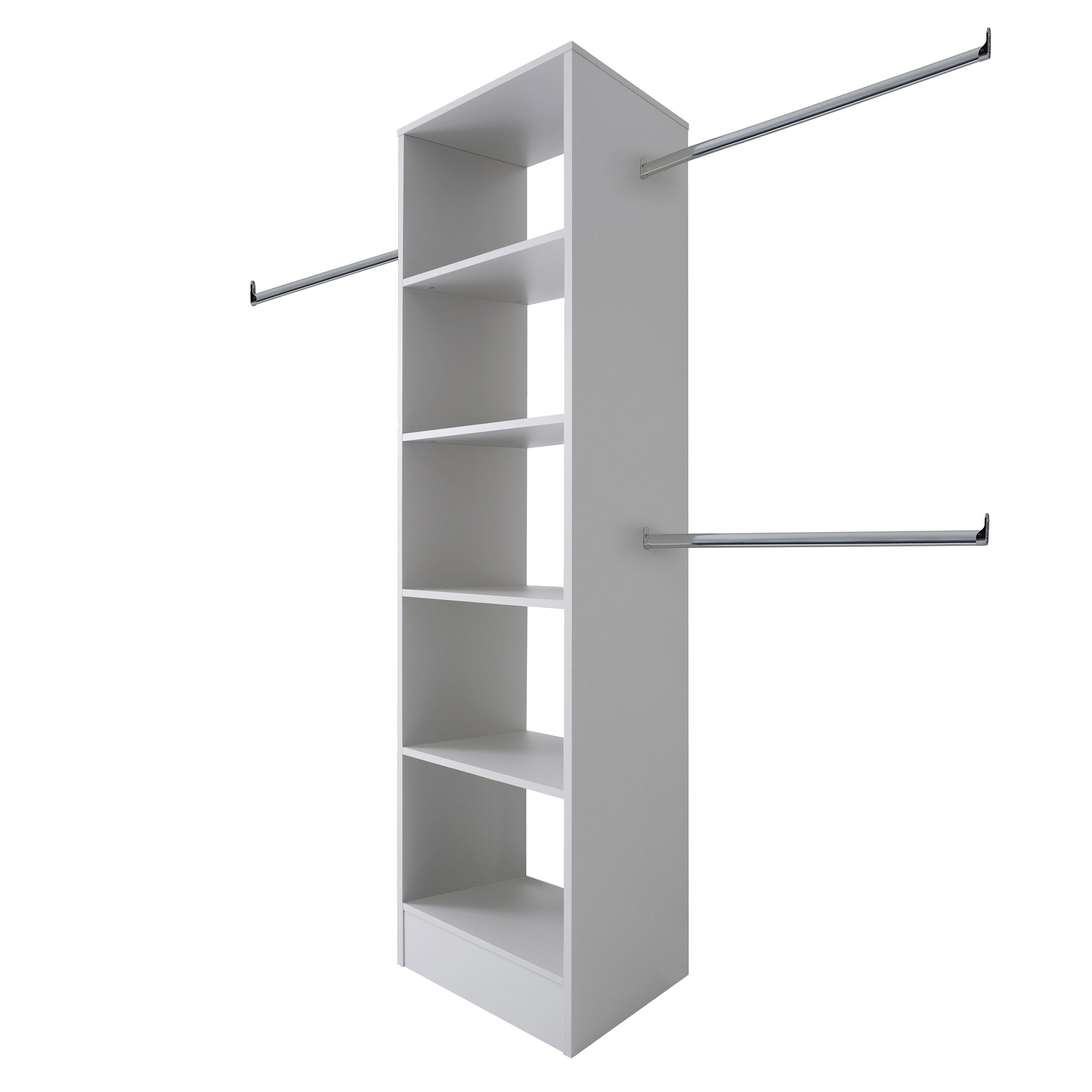 Spacepro Modular Dove grey Wardrobe cabinet (H)2100mm (W)600mm (D)500mm