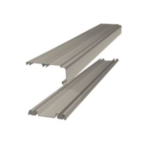 Spacepro Pebble Sliding wardrobe door track set (L)3606mm