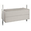 Spacepro Relax Grey linen effect Drawer box (H)380mm (W)900mm (D)500mm