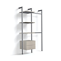 Spacepro Relax Satin Storage solution (H)2280mm (L)1845mm (D)500mm