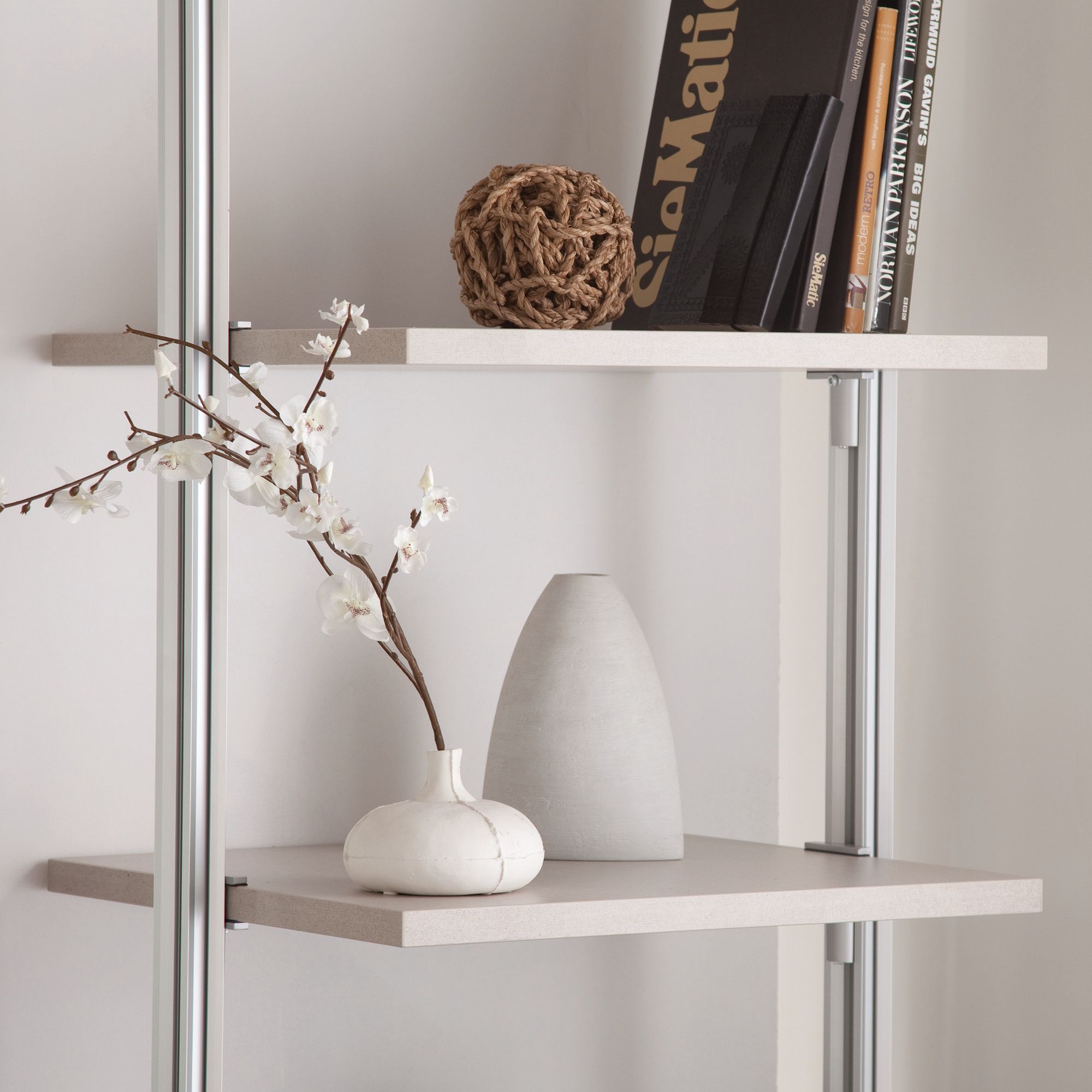 Spacepro Relax Satin wood effect Storage solution (H)2280mm (L)1845mm (D)500mm