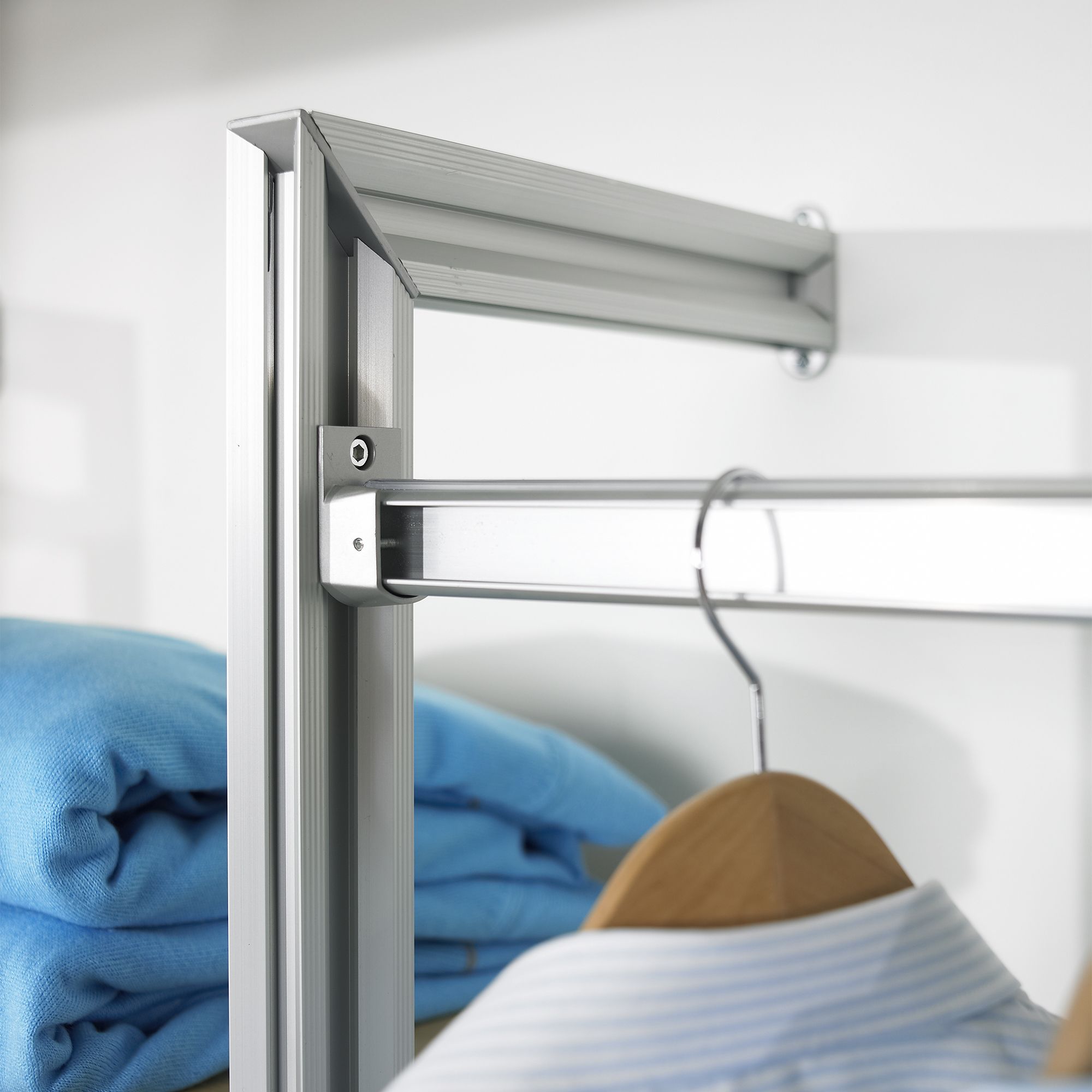 Spacepro Relax Silver effect Stanchion (H)2280mm