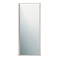 Spacepro Shaker Cashmere Single panel Mirrored Sliding wardrobe door (H) 226mm x (W) 762mm