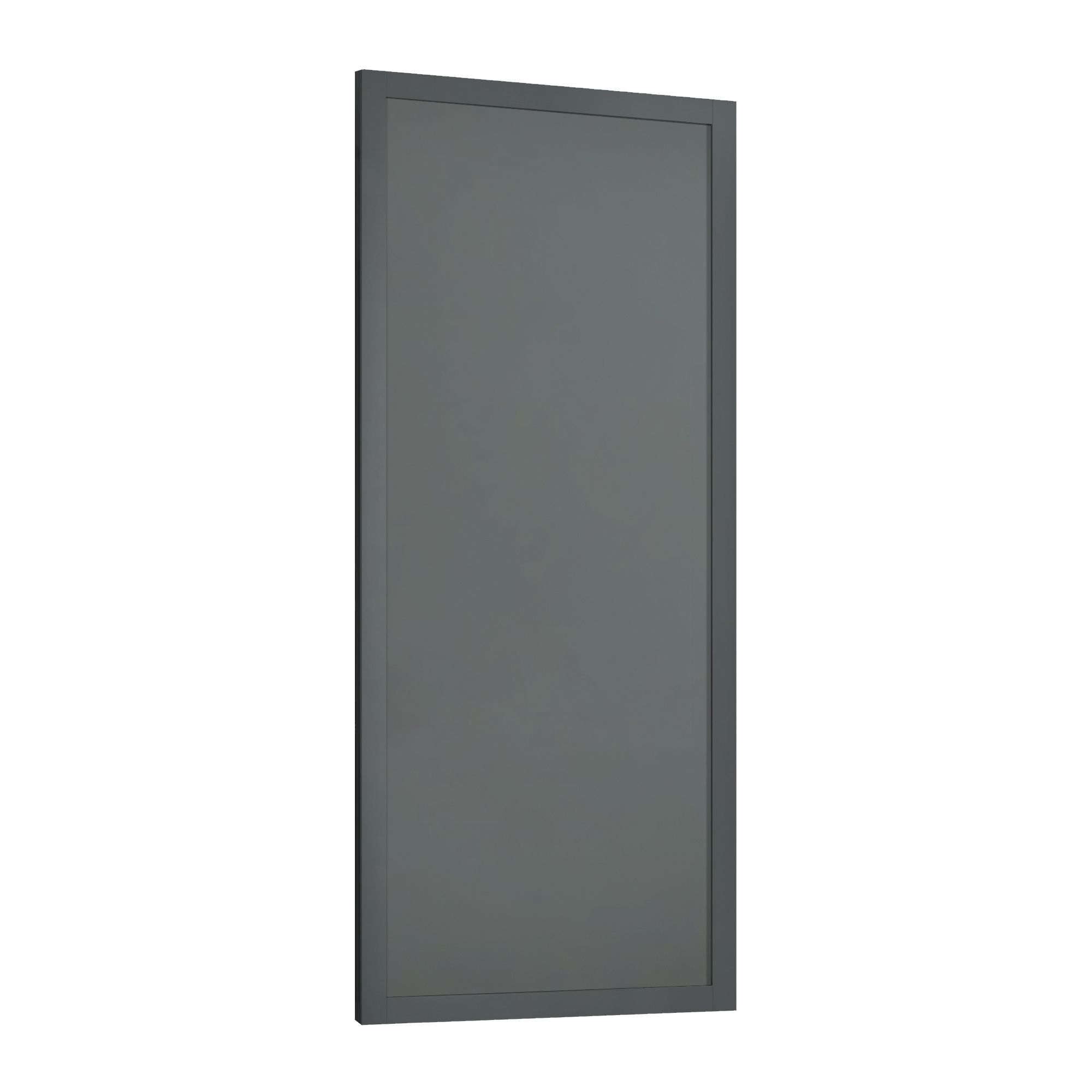 Spacepro Shaker Matt Dark Grey Single panel Sliding wardrobe door (H) 2220mm x (W) 762mm