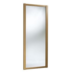 Spacepro Shaker Oak effect Mirrored Sliding wardrobe door (H) 2220mm x (W) 610mm