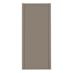 Spacepro Shaker Stone grey Single panel Sliding wardrobe door x (W) 914mm