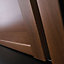 Spacepro Shaker Walnut effect Sliding wardrobe door (H) 2220mm x (W) 914mm