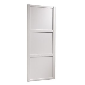 Spacepro Shaker White Sliding wardrobe door (H) 2220mm x (W) 914mm