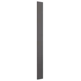 Spacepro Sliding Wardrobes Accessories Dark grey Wardrobe Liner panel (W)90mm