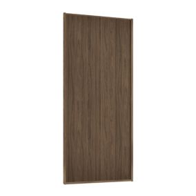 Spacepro Sliding Wardrobes Full length Matt Walnut Carini Single panel door, (H) 2220mm x (W) 610mm