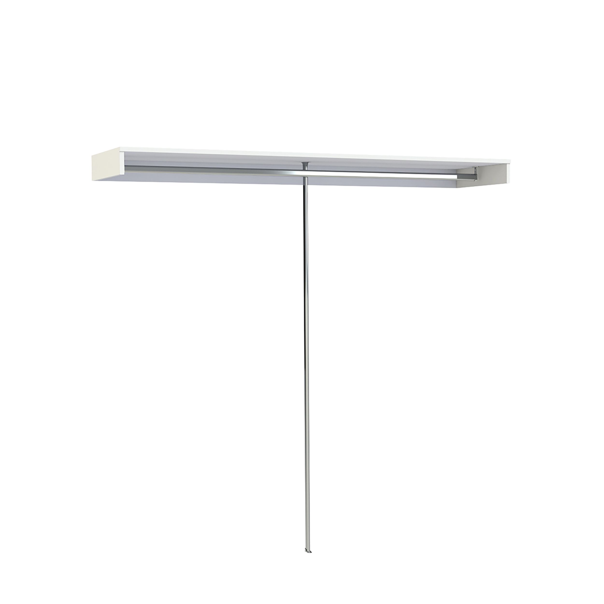 Spacepro White Wardrobe Bedroom Shelf & Hanging Rail Storage kit (H)2800mm (L)2400mm (D)500mm
