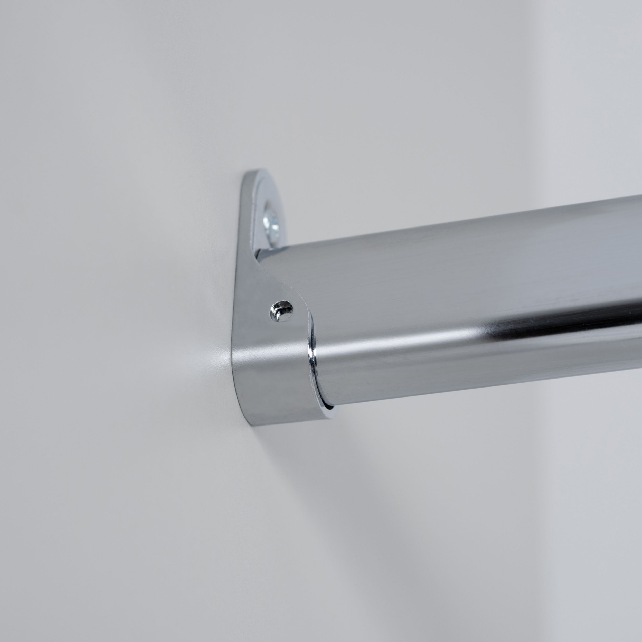 Spacepro White Wardrobe Bedroom Shelf & Hanging Rail Storage kit (H)2800mm (L)2400mm (D)500mm
