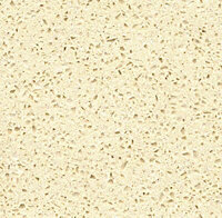 Speedstone Pearl Cream Quartz Worktop, (L)1000mm