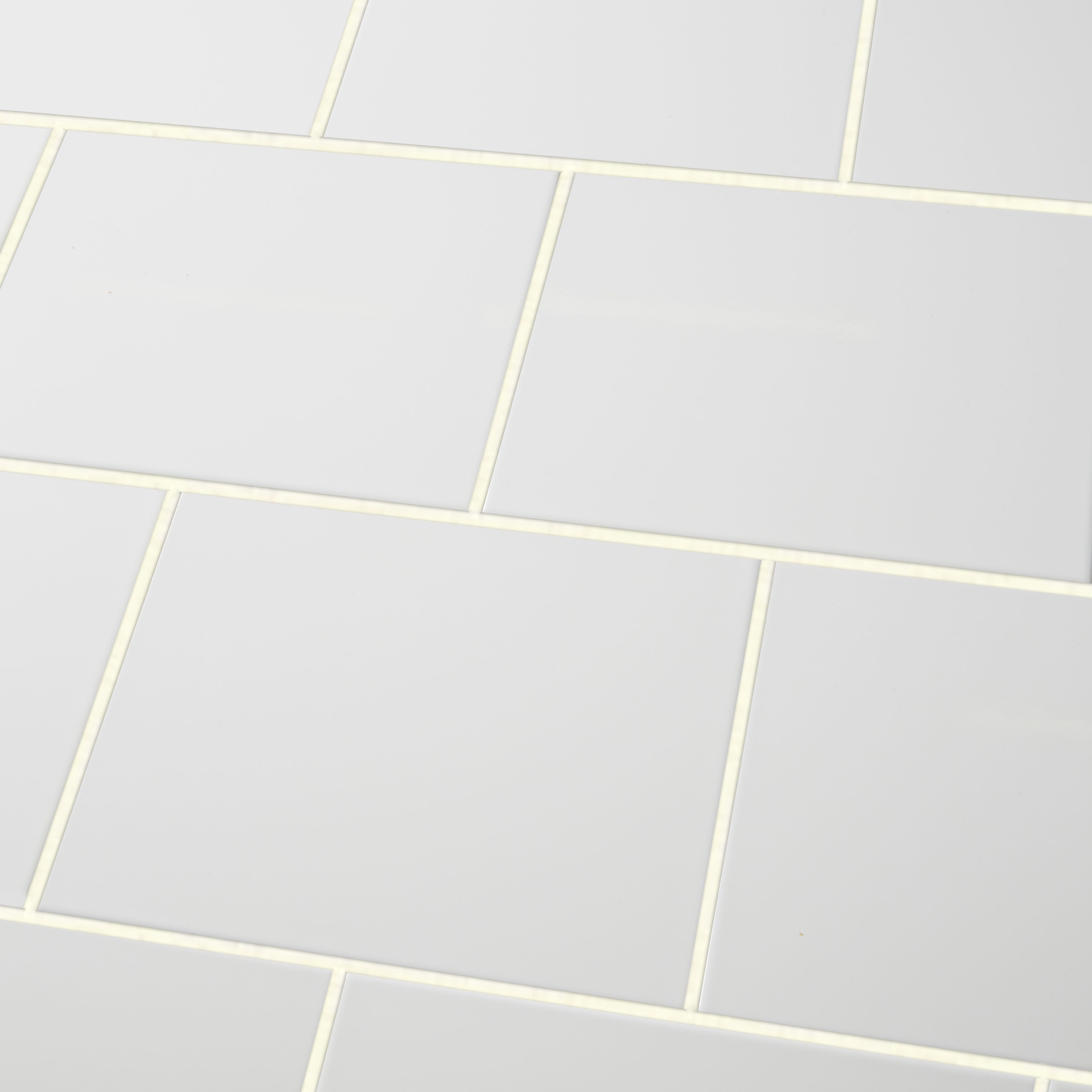 Spezzia White Gloss Ceramic Wall Tile Sample