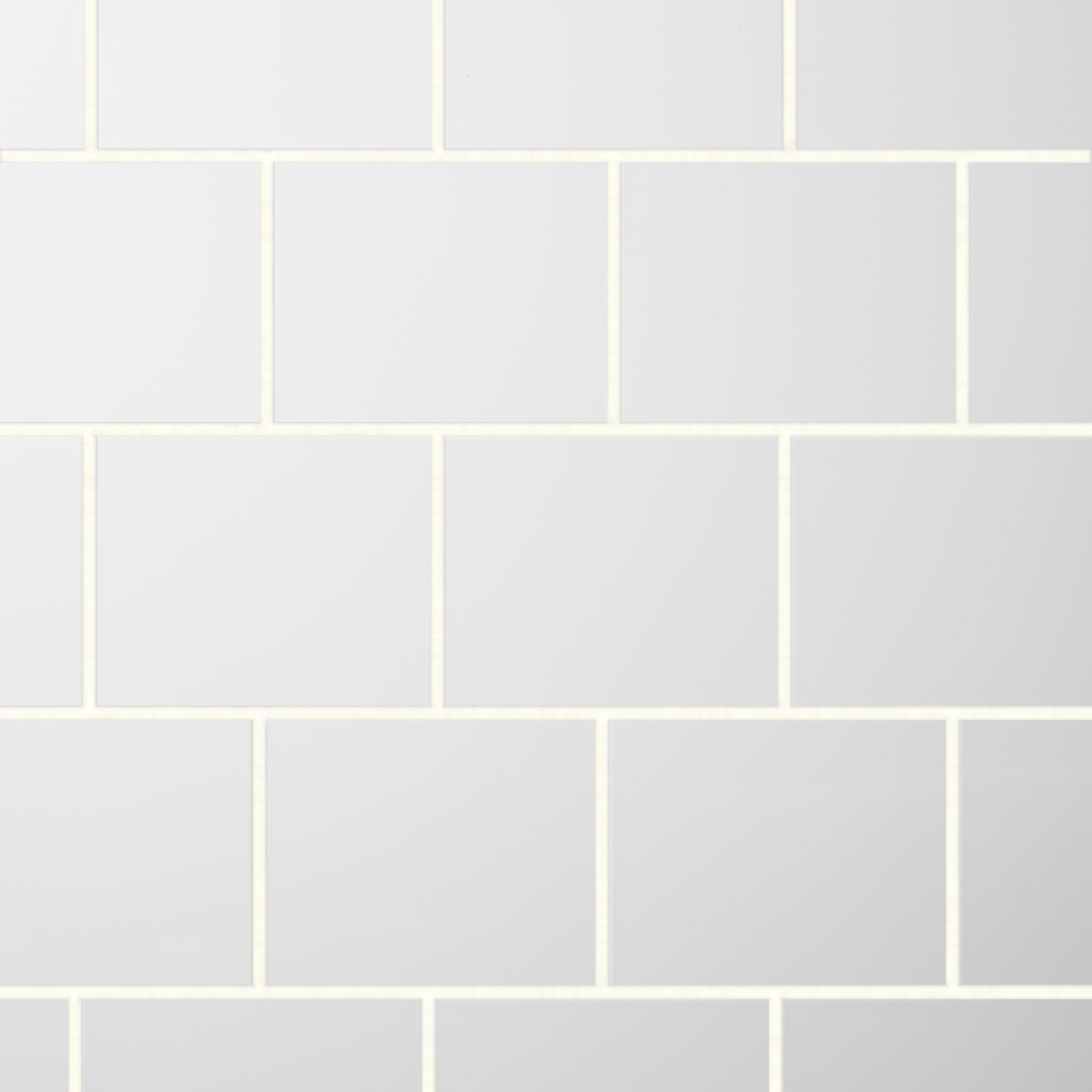 Spezzia White Gloss Flat Glossy Ceramic Indoor Wall Tile, Pack of 20, (L)250mm (W)200mm
