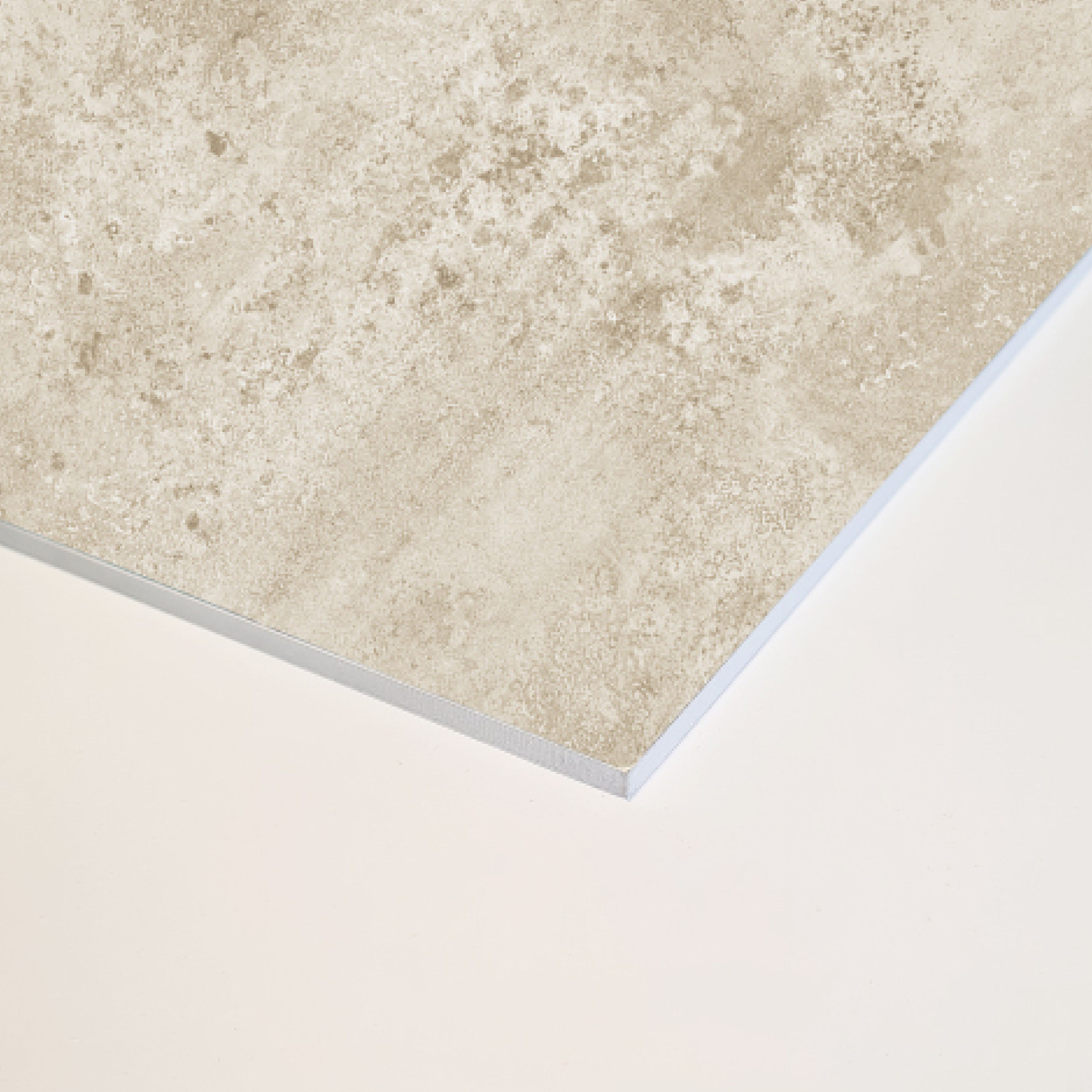 Splashwall Alloy Aluminium Bathroom & wet room Decorative panel (H)2440mm (W)600mm - Matt Terra Light