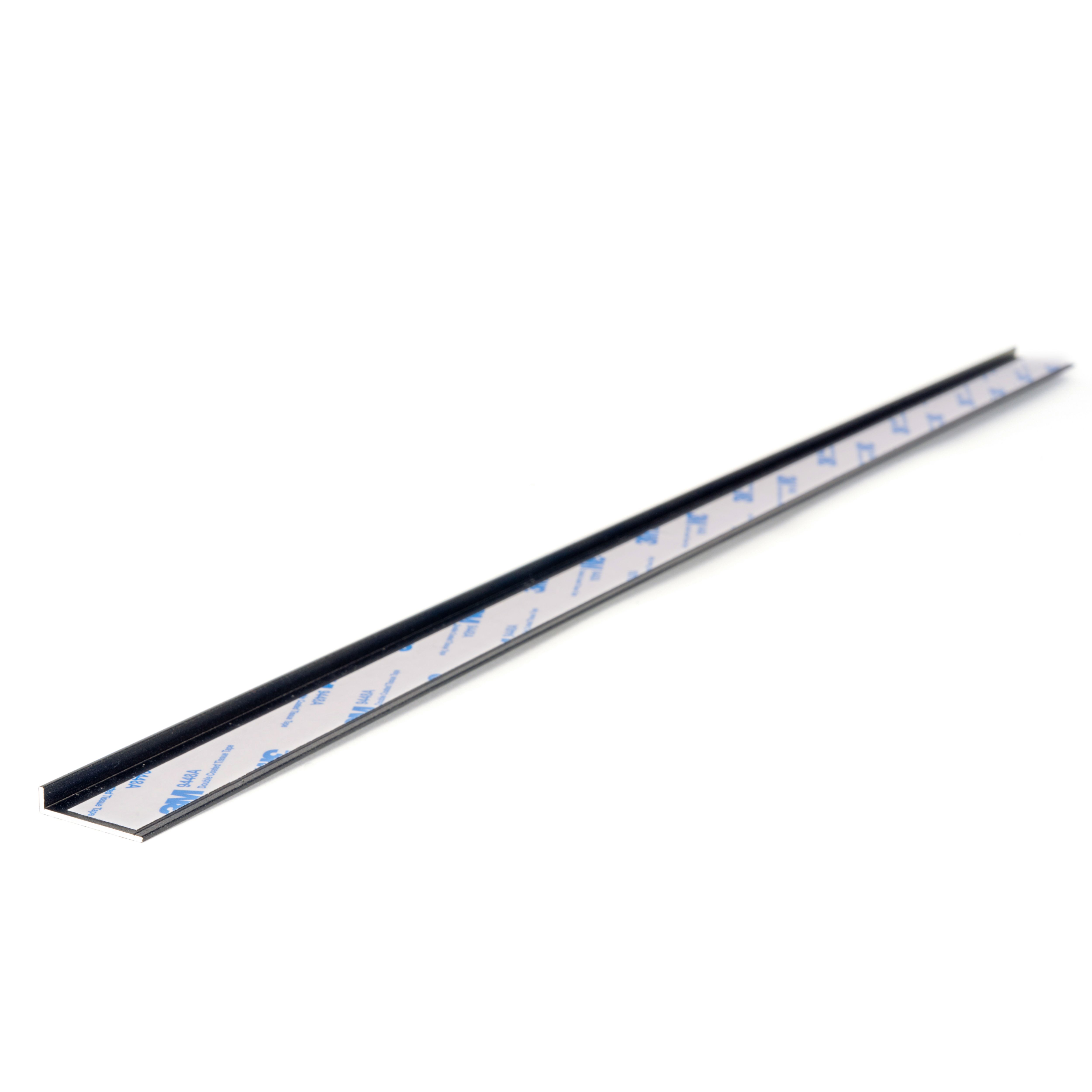 Splashwall Alloy Anthracite Aluminium Worktop end cap (H)600mm