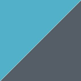 Splashwall Alloy Gloss Turquoise & slate grey Double-sided Aluminium Bathroom & wet room Decorative panel (H)2400mm (W)600mm