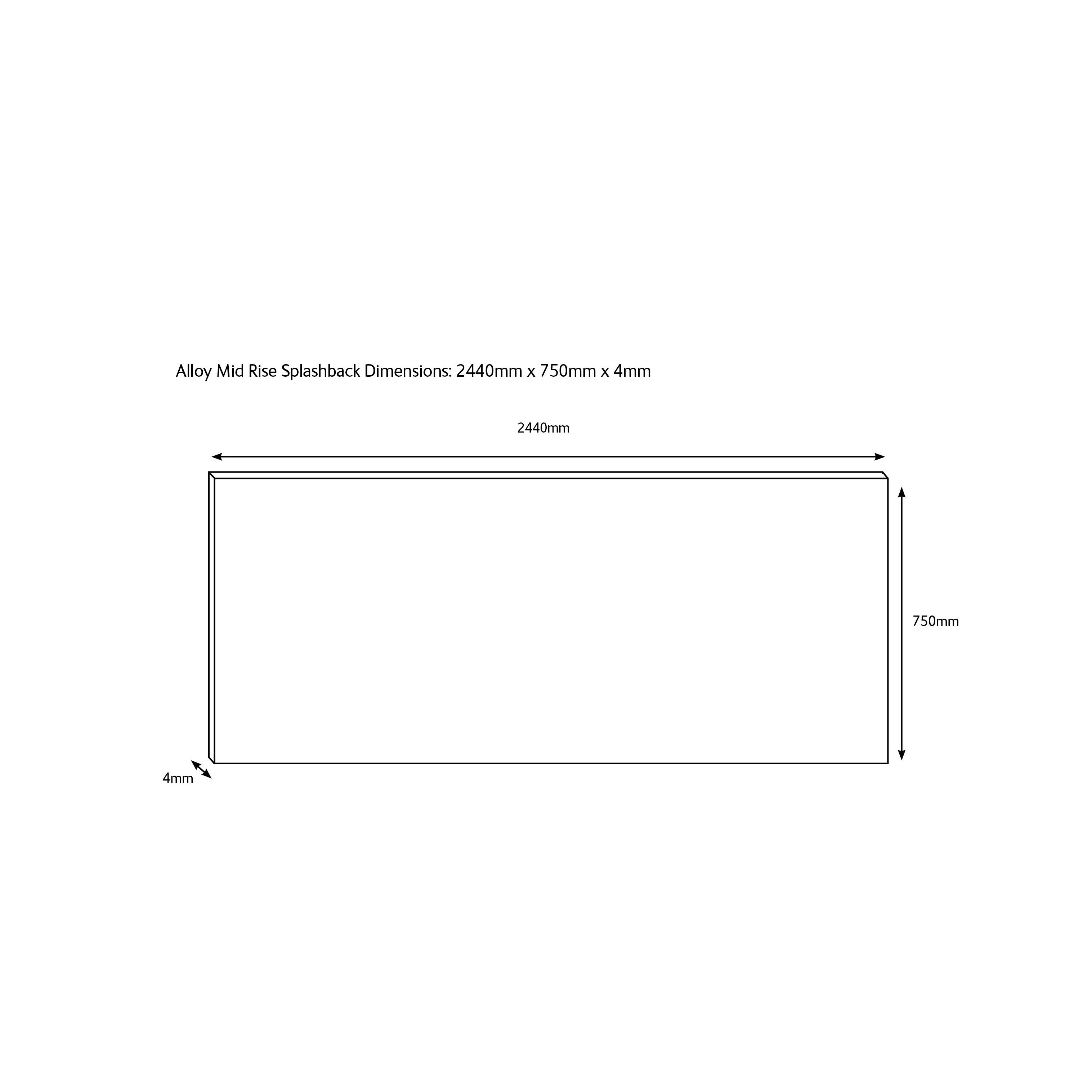 Splashwall Alloy Grey Stellate blush Geometric Aluminium Splashback, (H)750mm (W)2440mm (T)4mm