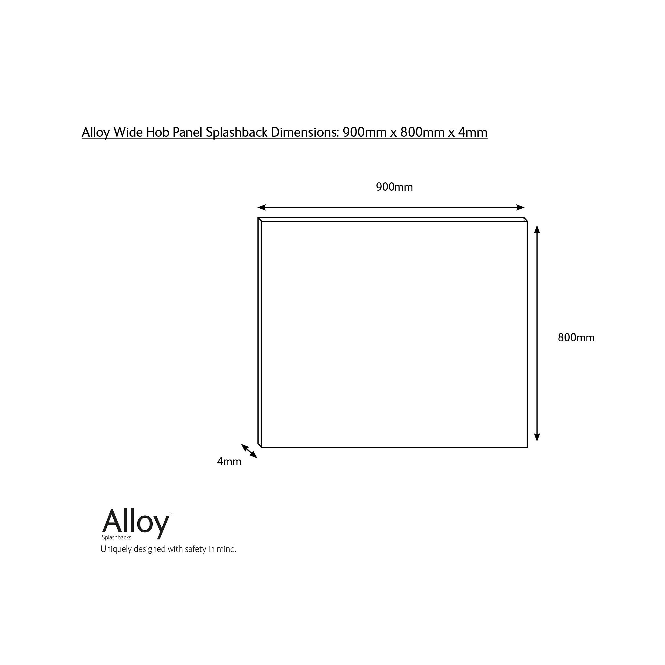 Splashwall Alloy Grey Stellate blush Geometric Aluminium Splashback, (H)800mm (W)900mm (T)4mm