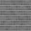 Splashwall Alloy Grey Subway pattern Aluminium Splashback, (H)800mm (W)600mm (T)4mm