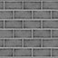 Splashwall Alloy Grey Subway pattern Aluminium Splashback, (H)800mm (W)900mm (T)4mm