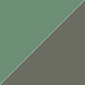 Splashwall Alloy Matt Sea foam green & battleship grey Double-sided Aluminium Bathroom & wet room Decorative panel (H)2400mm (W)1200mm