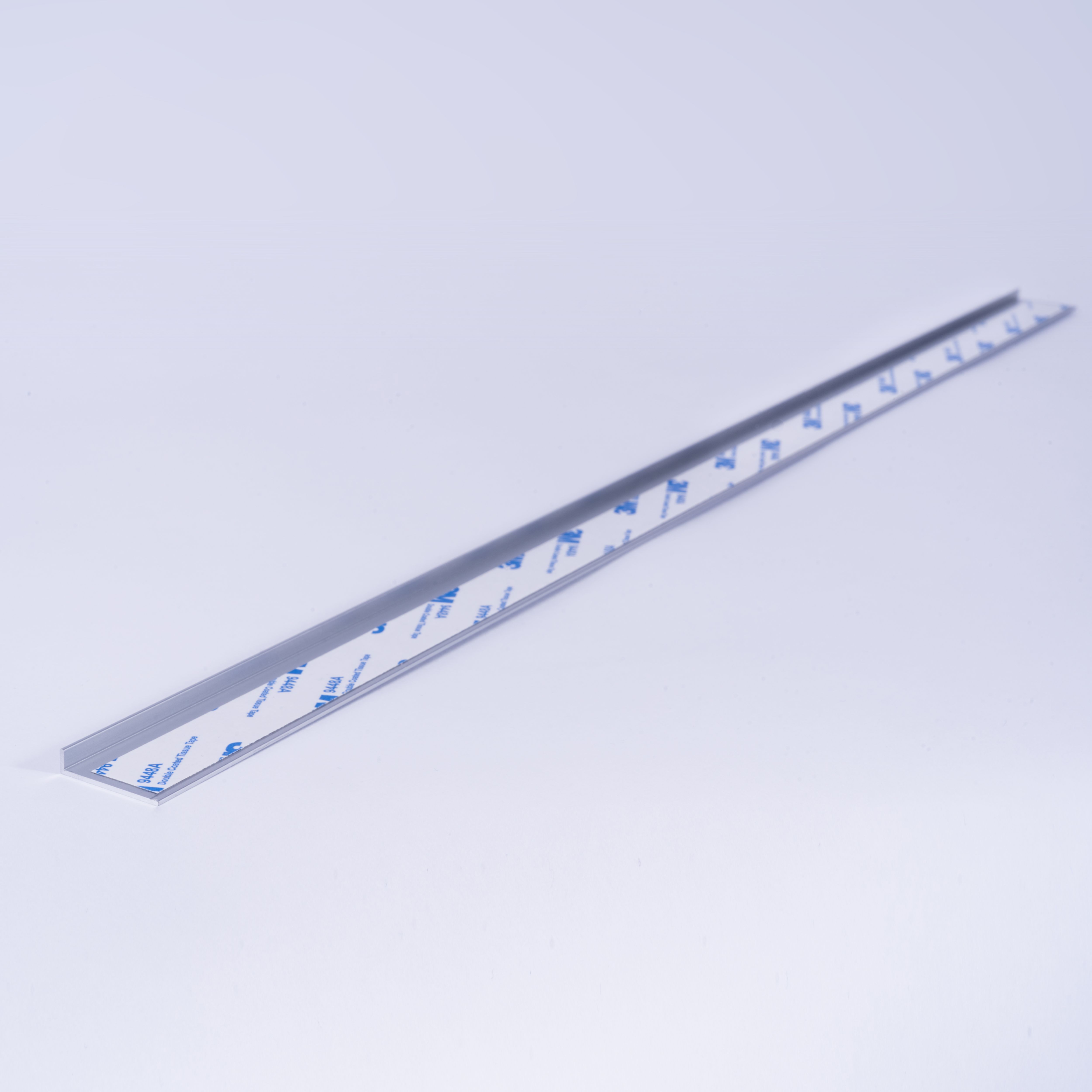 Splashwall Alloy Silver Aluminium Worktop end cap (H)600mm