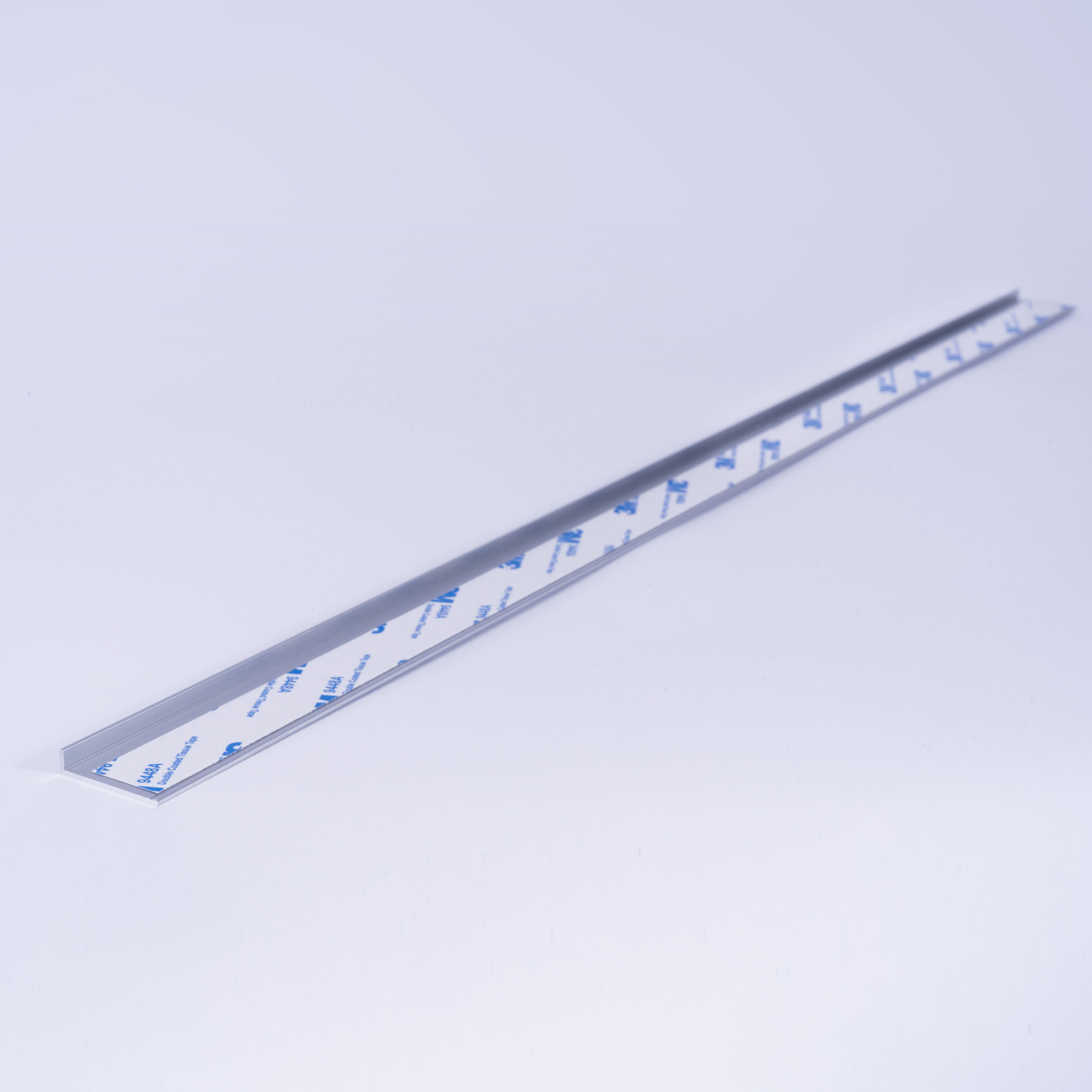Splashwall Alloy Silver Aluminium Worktop end cap (H)750mm