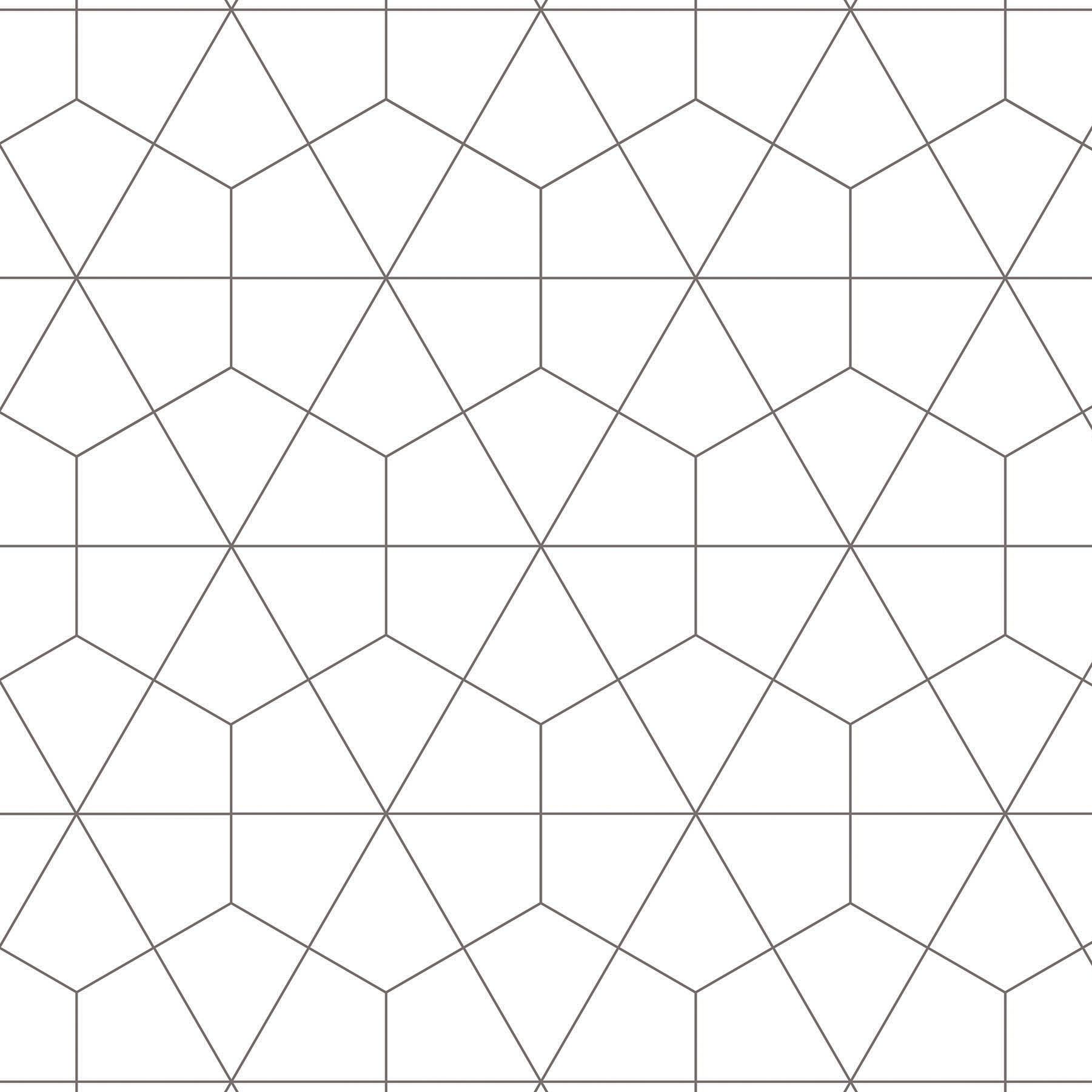 Splashwall Alloy White Diamond tile Geometric Aluminium Splashback, (H)600mm (W)2440mm (T)4mm