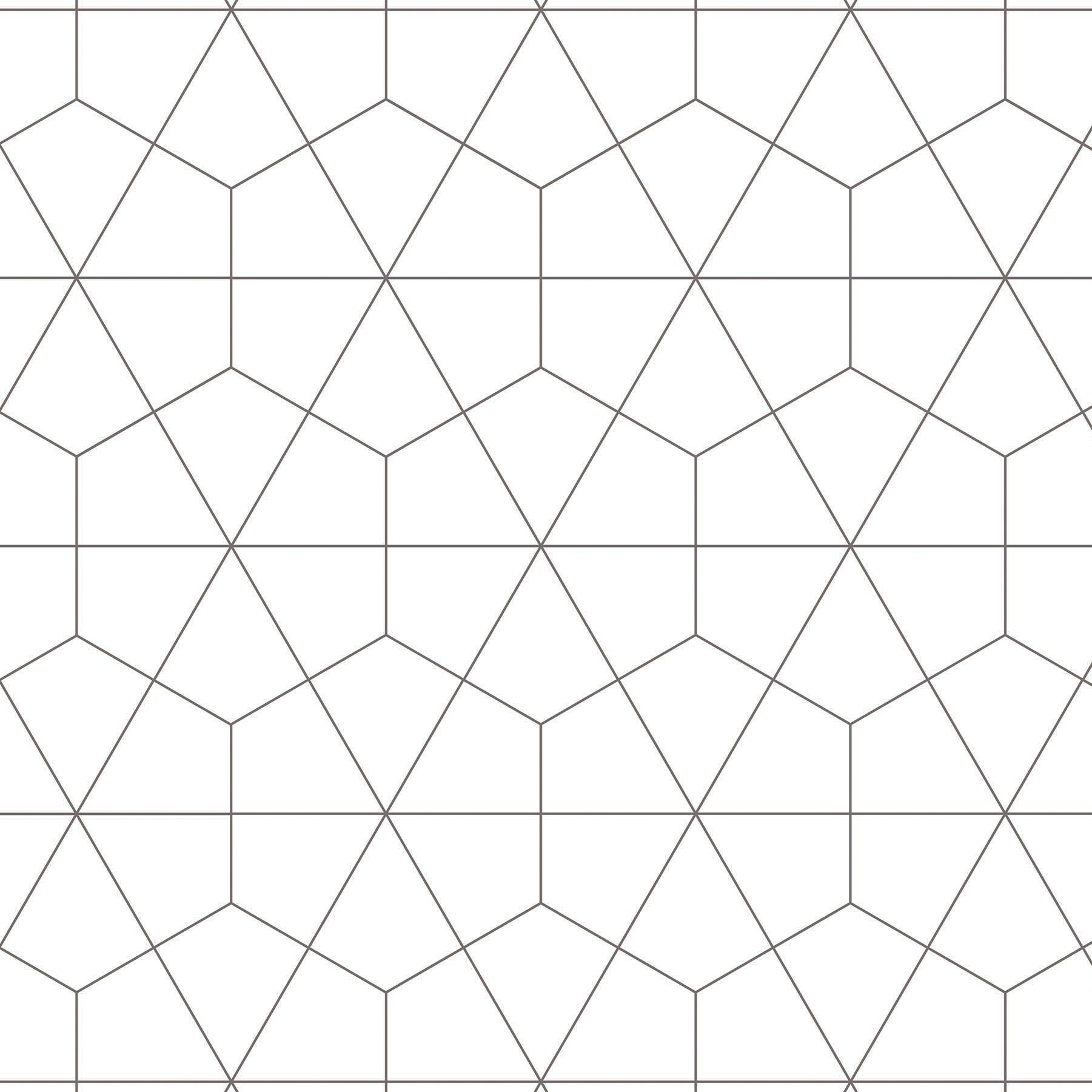 Splashwall Alloy White Diamond tile Geometric Aluminium Splashback, (H)600mm (W)2440mm (T)4mm
