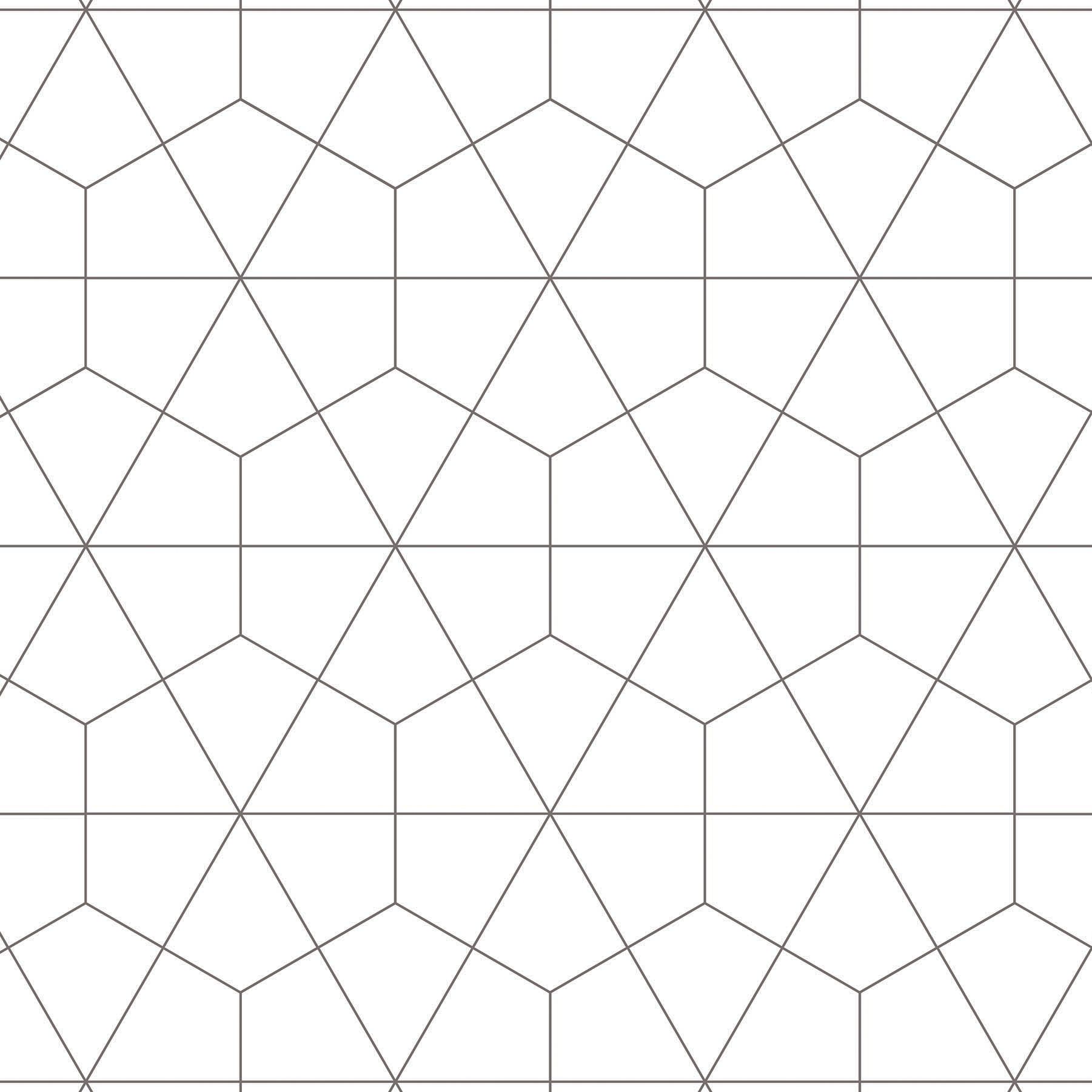 Splashwall Alloy White Diamond tile Geometric Aluminium Splashback, (H)800mm (W)600mm (T)4mm